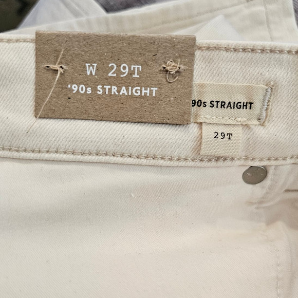 Madewell Tall Curvy '90s Straight Jeans Vintage Canvas W29T NWT - Picture 5 of 12